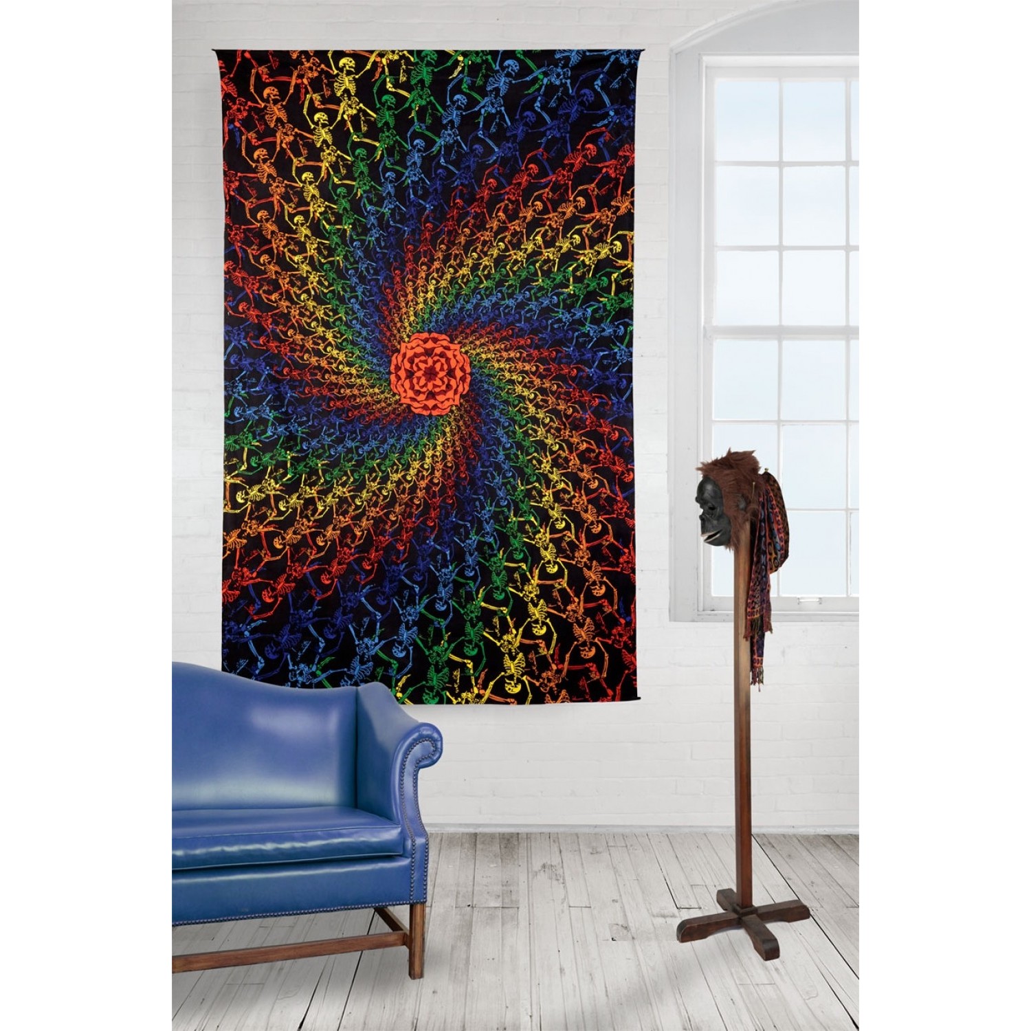 3D Spiral Skeletons Tapestry