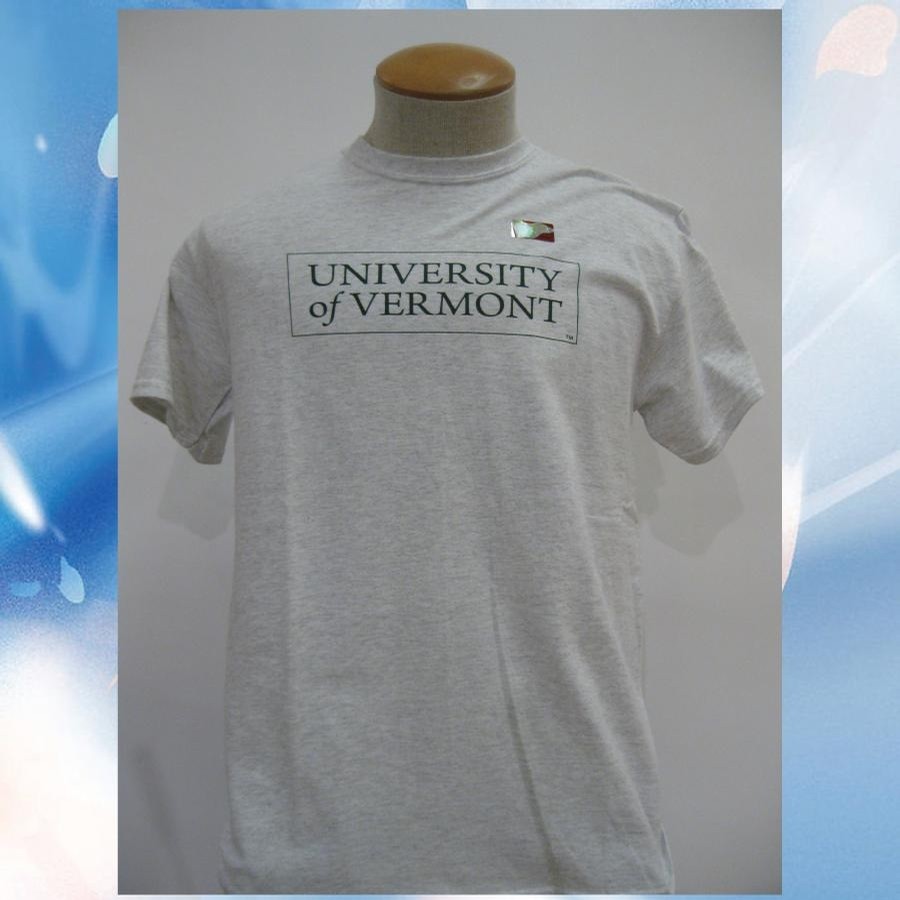 UVM Square Tee (Ash/Forest)