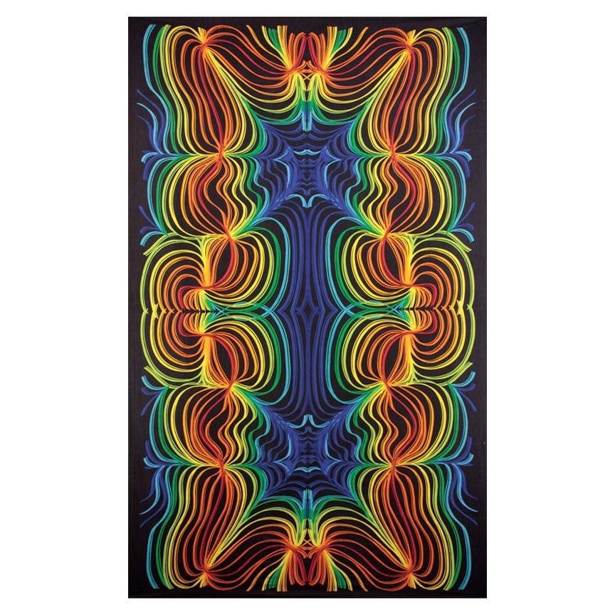 3D Rainbow Ripple Tapestry