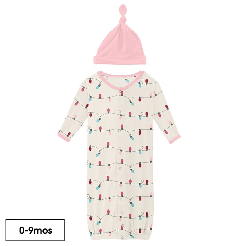 KicKee Pants Layette Gown Converter & Hat Set