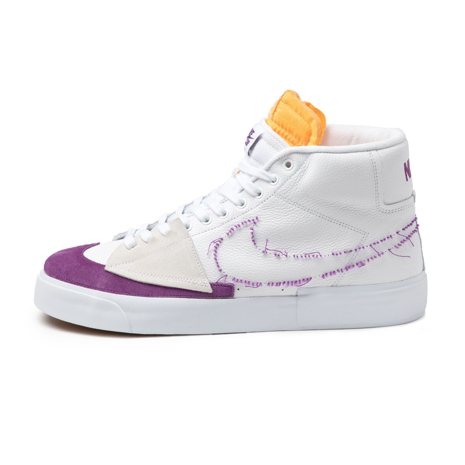 Nike Sb Zoom Blazer Mid Edge L White Viotech White Footwear Shoes At Satellite Boardshop