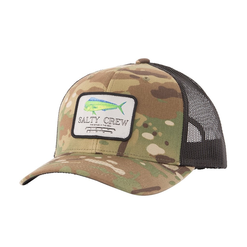 salty crew camo trucker hat