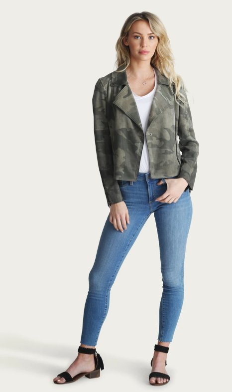 Anthropologie camo clearance moto jacket