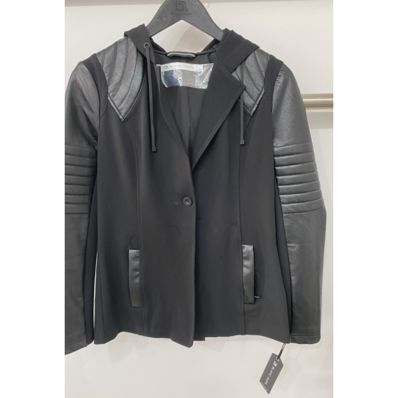 Blanc Noir hooded blazer Tops Jackets coats at Luxeden 1