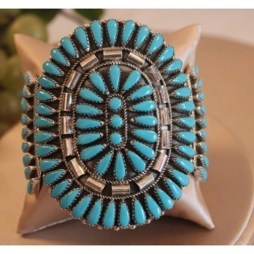 turquoise cluster bracelet