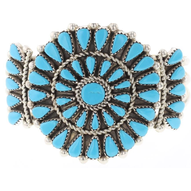 turquoise cluster bracelet