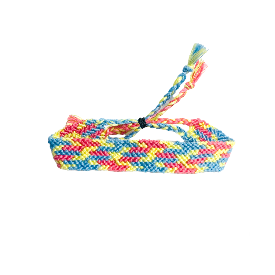 Rainbow Plaid Friendship Bracelet