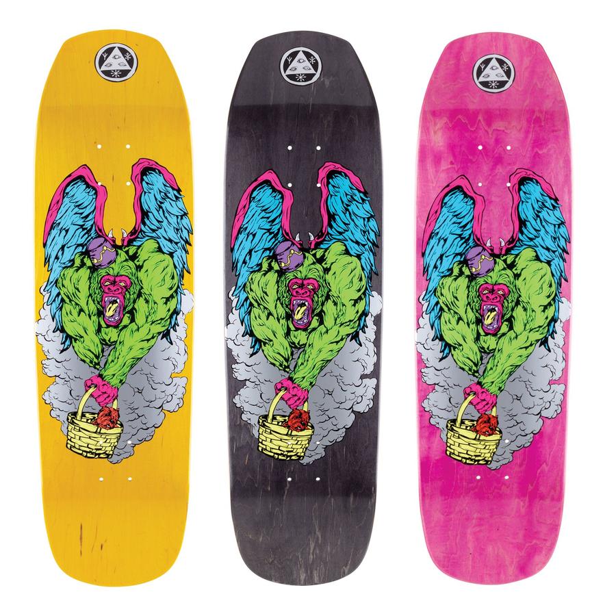 Welcome Flying Ape on Banshee 90 Decks Shaped Decks at Tri-Star Skateboards