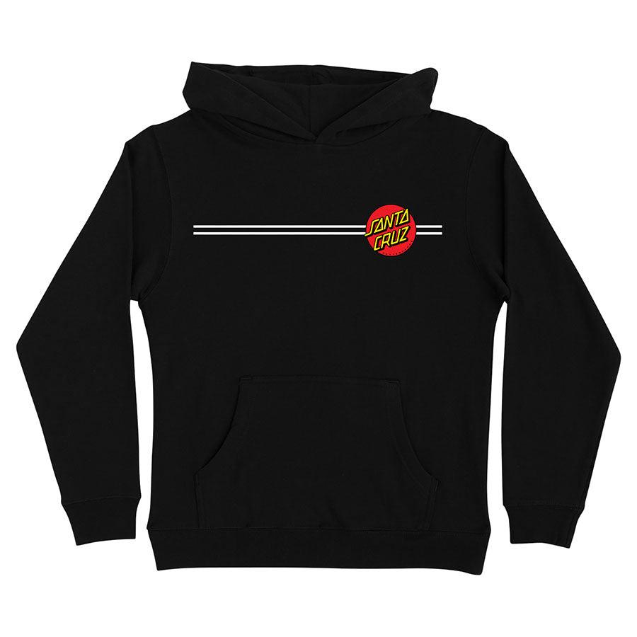 Santa cruz banner shop dot white hoodie