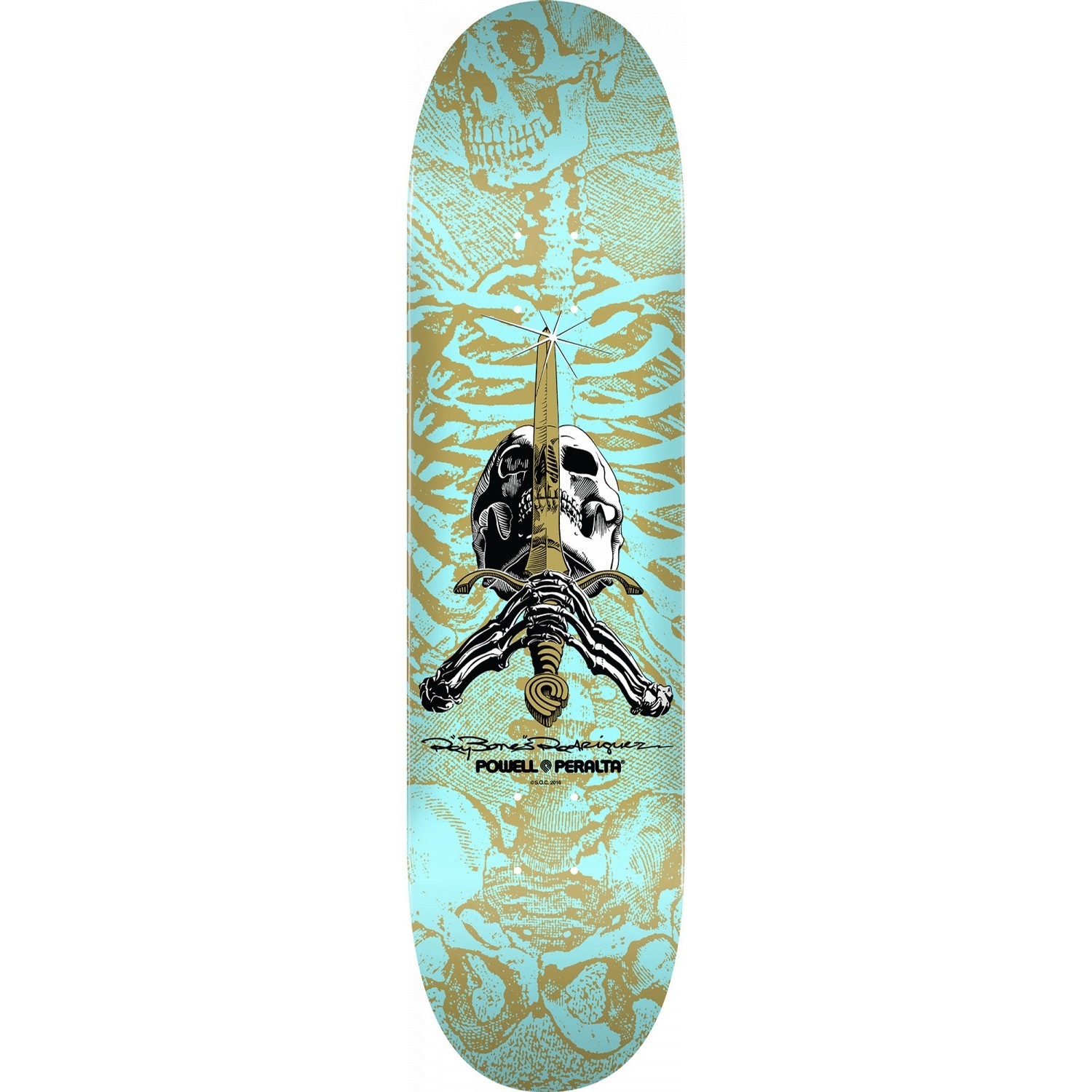 Powell Peralta Skull and Sword Deck Decks Pop Shape at Tri-Star Skateboards