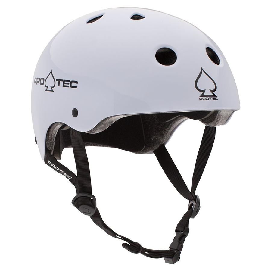 Pro-Tec Classic Certified Gloss White Helmet Helmets at Tri-Star ...