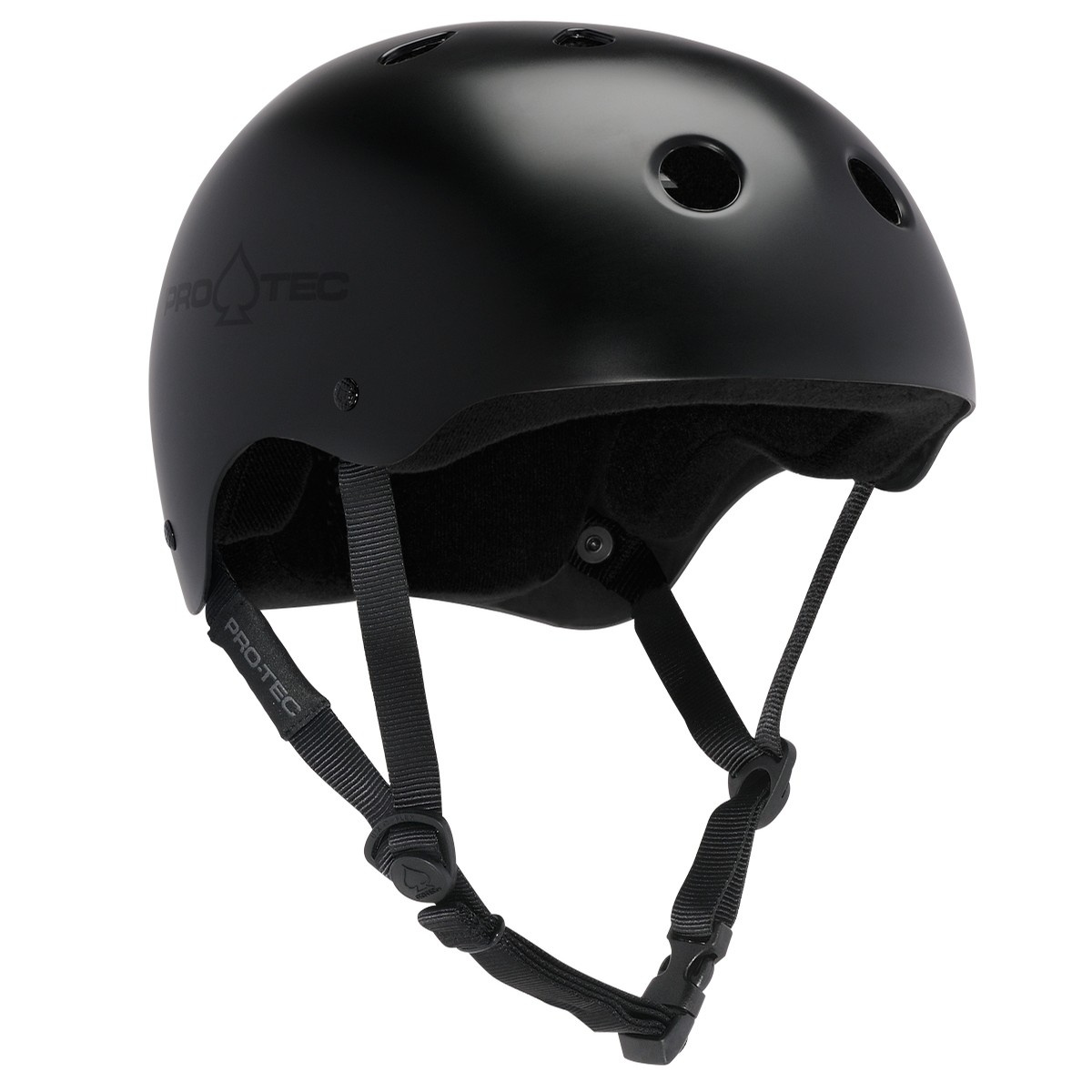 Pro-Tec Classic Skate Satin Black Helmet Helmets at Tri-Star Skateboards