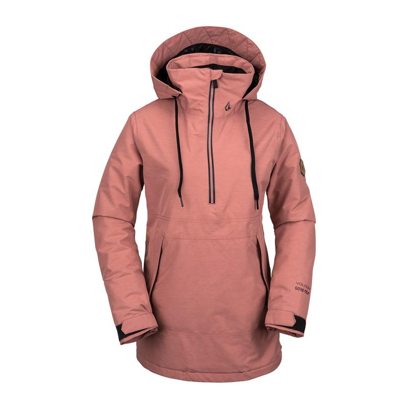 Volcom Fern Insulated GORE Pullover Mauve Jackets at Underground Snowboards