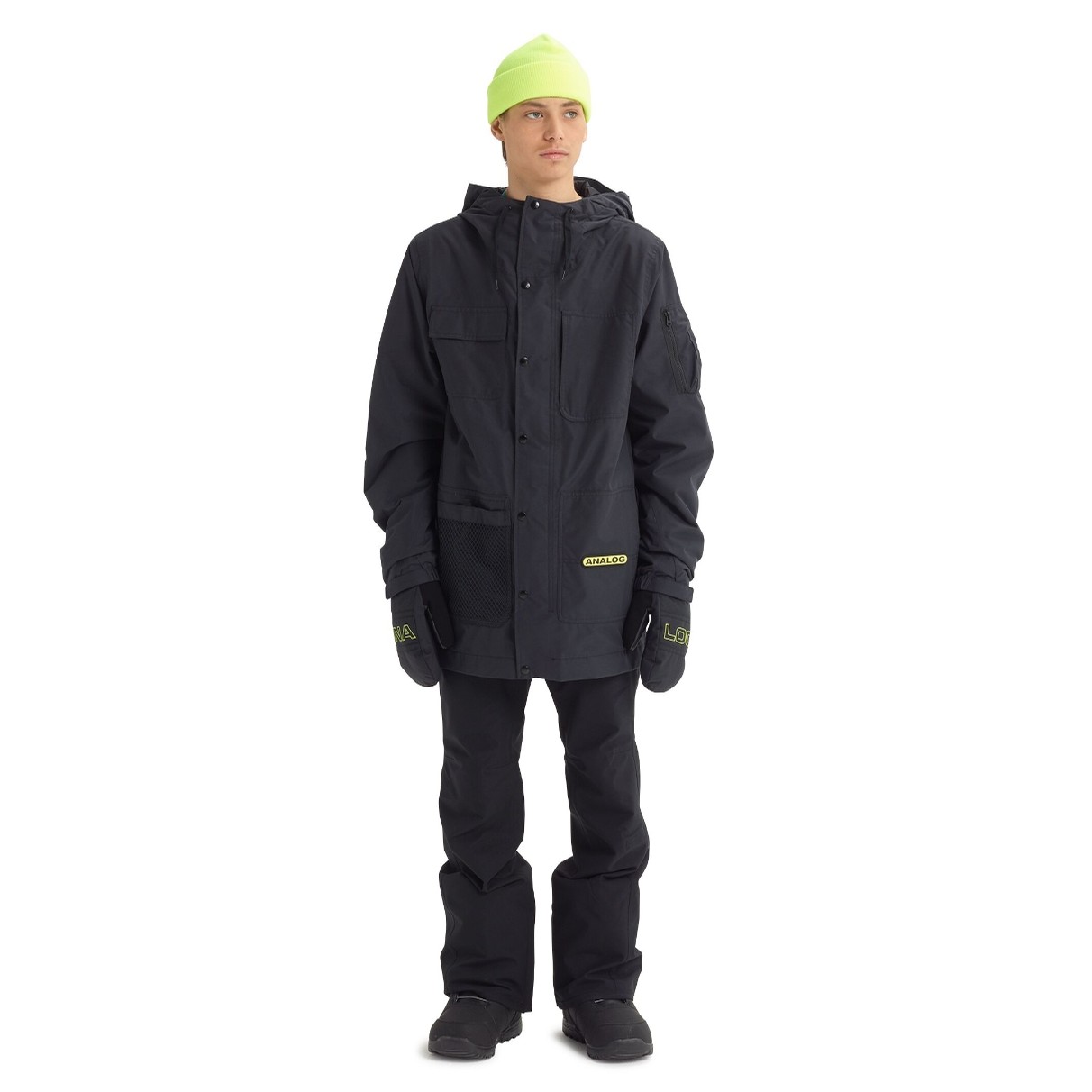 Analog AG Solitary Jacket True Black Jackets at Underground Snowboards