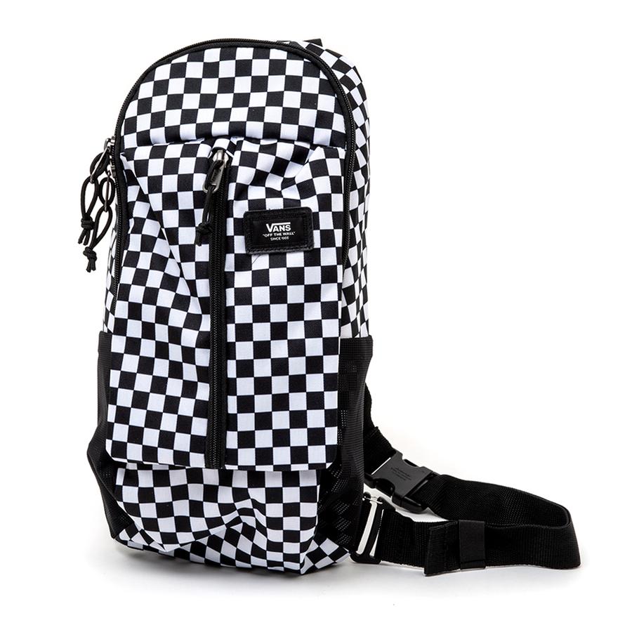 Vans Warp Sling Bag (Black / White / Checker) VBU Bags at Uprise