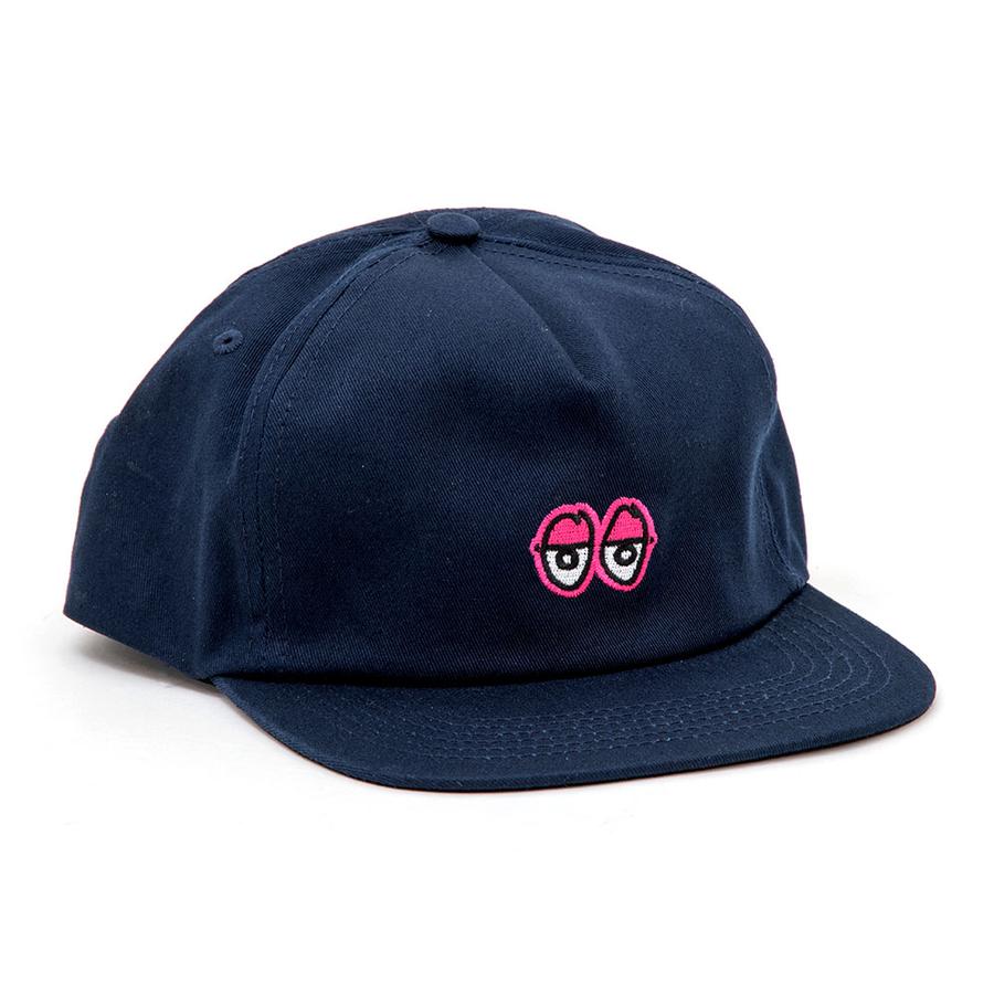 Krooked Eyes Adj. Snapback Hat (Navy) Hats Snapbacks and Adjustables at ...