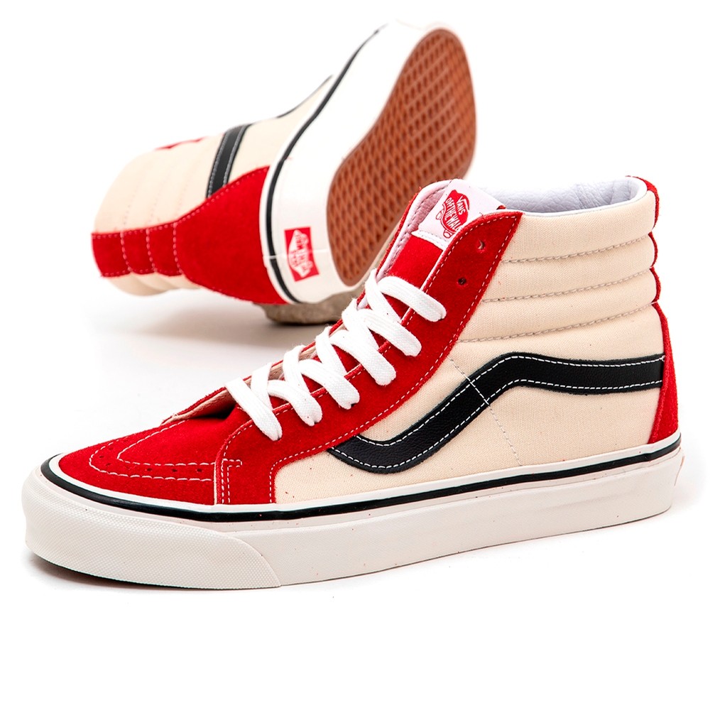 Vans SK8-HI 38 DX (Anaheim Factory) OG Red / OG White / OG Black VBU ...