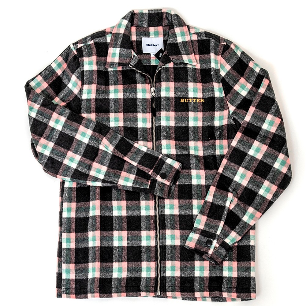 butter goods flannel plaid overshirt