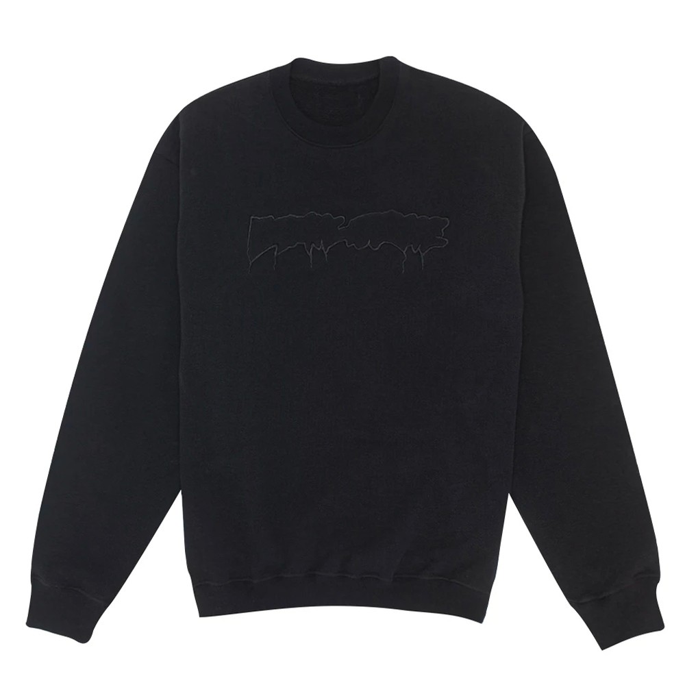 Fucking Awesome Reversible Empty Drip Crewneck Sweatshirt (Black ...