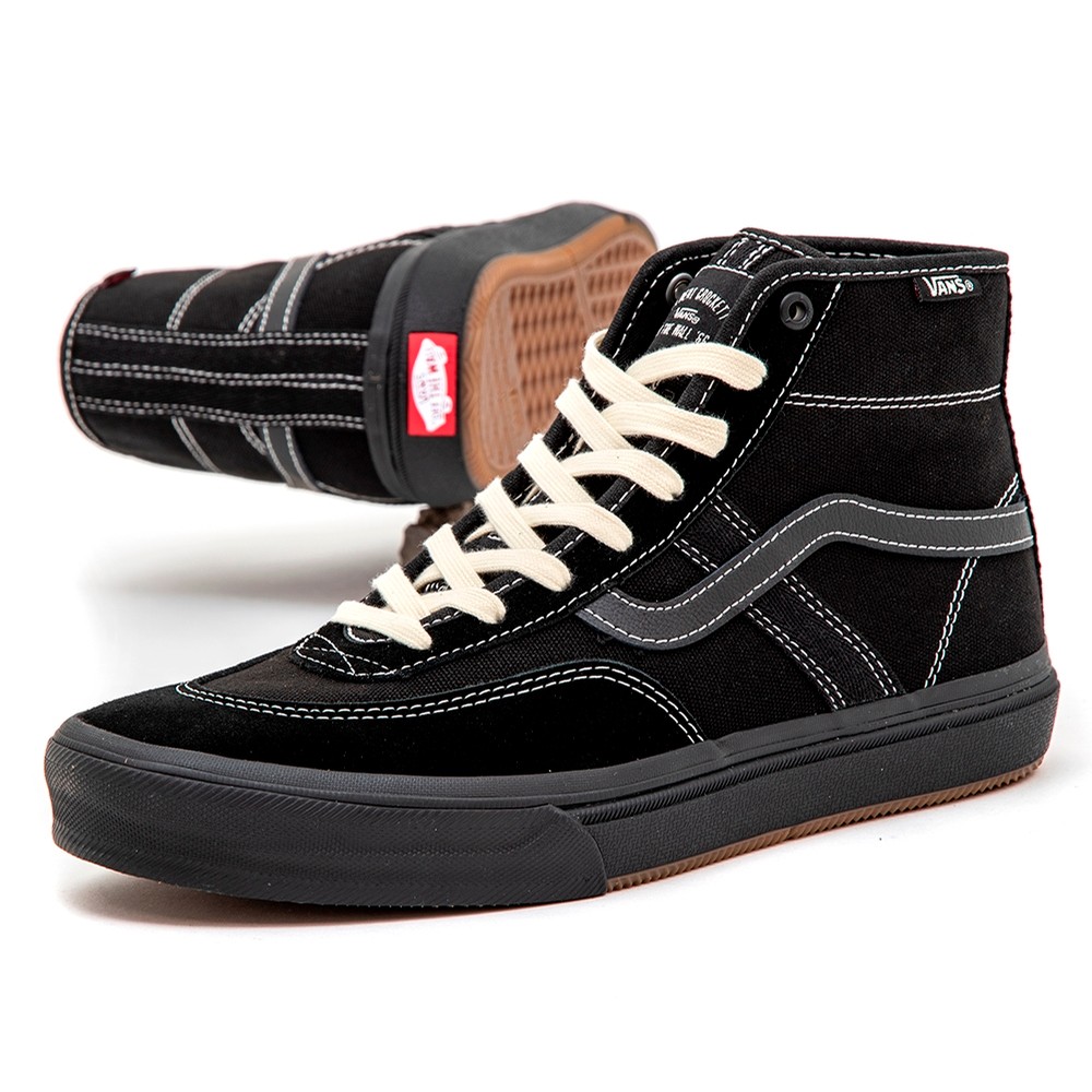 Vans Crockett High Pro (Black / Black) VBU Shoes Men's Shoes at Uprise