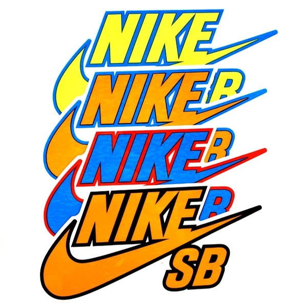 colorful nike logos