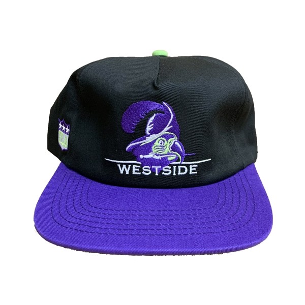Westside Skateshop Bucs Hat Deconstructed (Black / Purple) $25.00