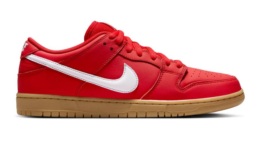 NIke SB Dunk Low Pro (University Red/White-University Red)