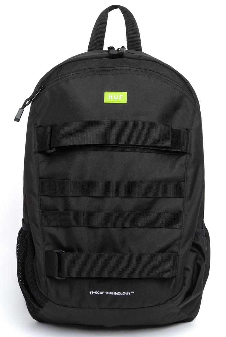 Huf Mission Backpack (Black) Accessories Bags at Tempe