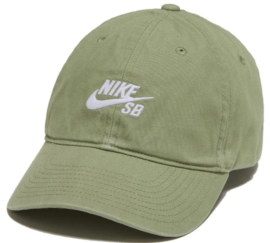 Nike SB Nike SB Club Strapback Oil Green White Hats at Tempe