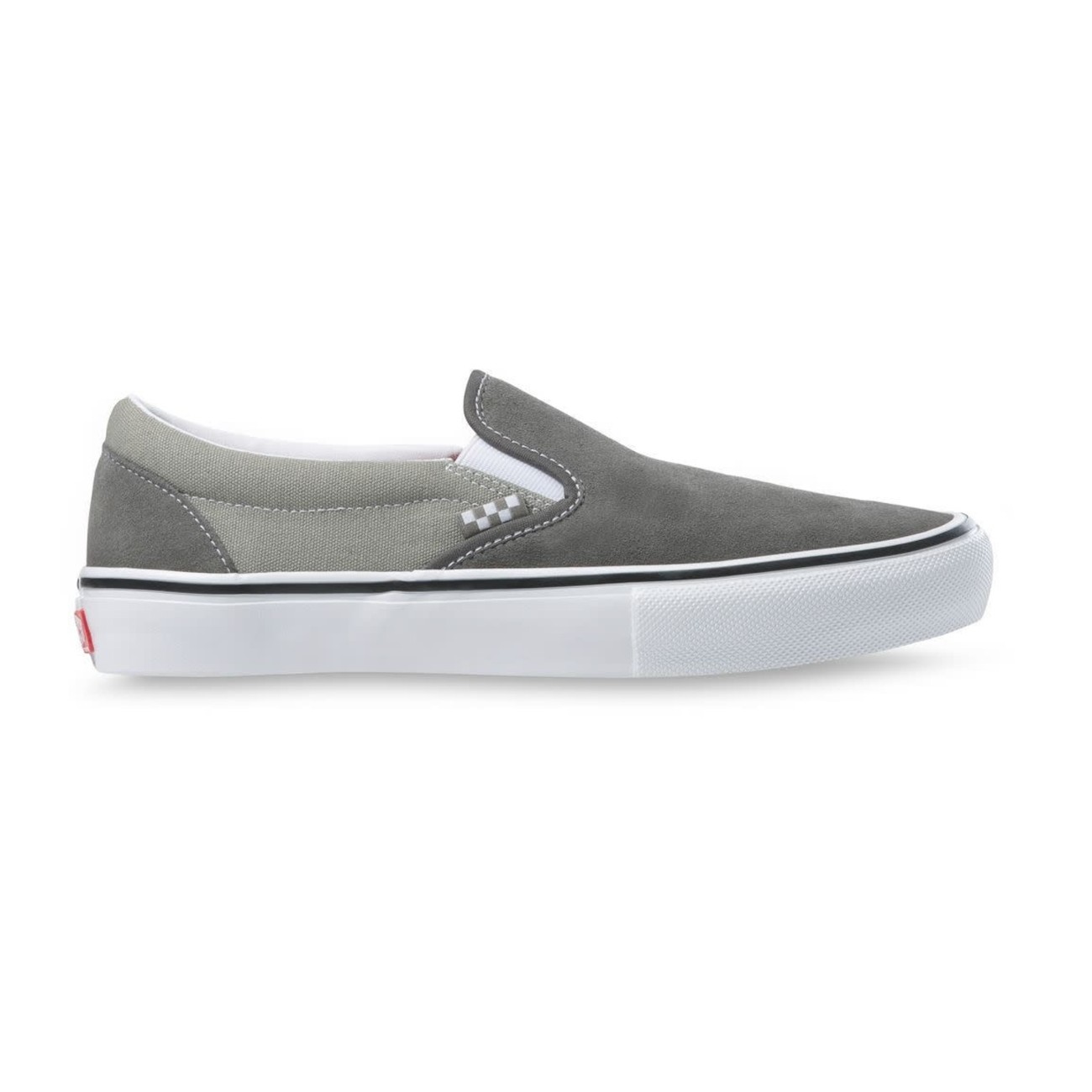 mens vans grey slip ons