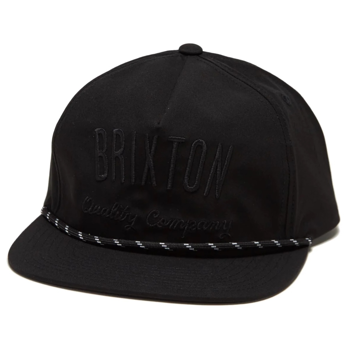 Brixton Builders Coolmax Snapback Hat - Black - One Size