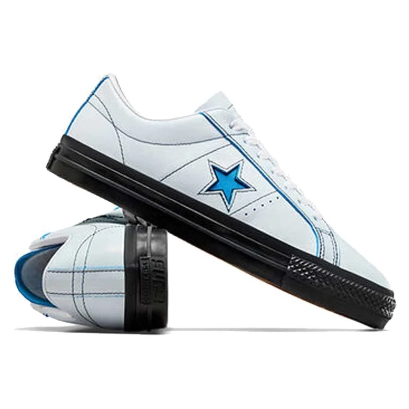 Converse one star ox silver best sale