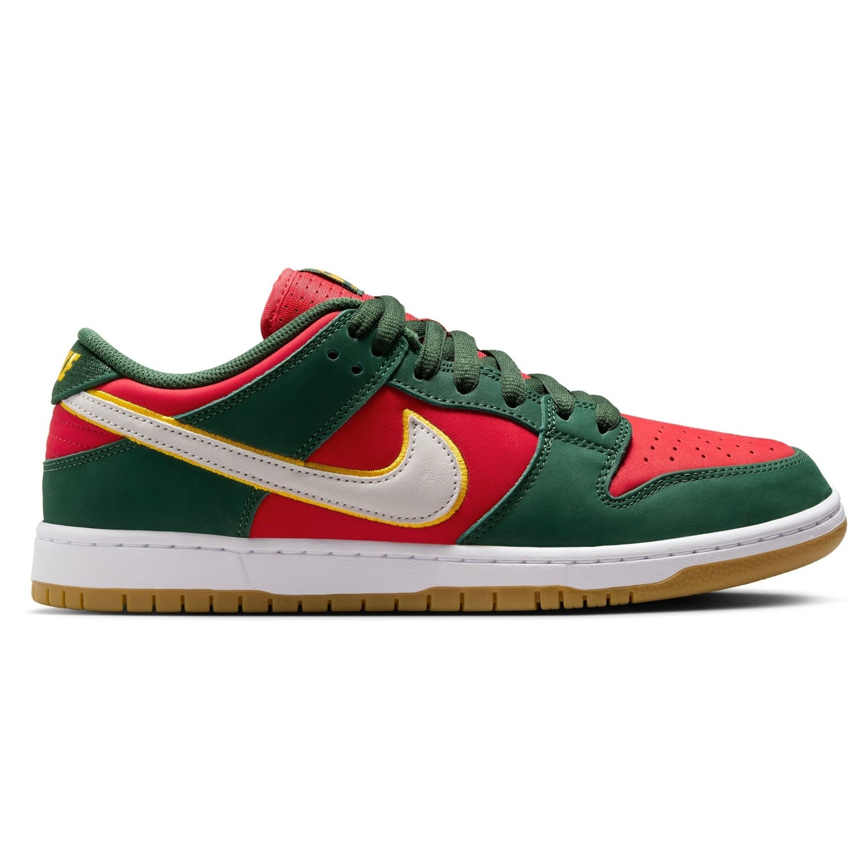 Nike SB Dunk Low Pro Prm Fir White University Gold Fire Red