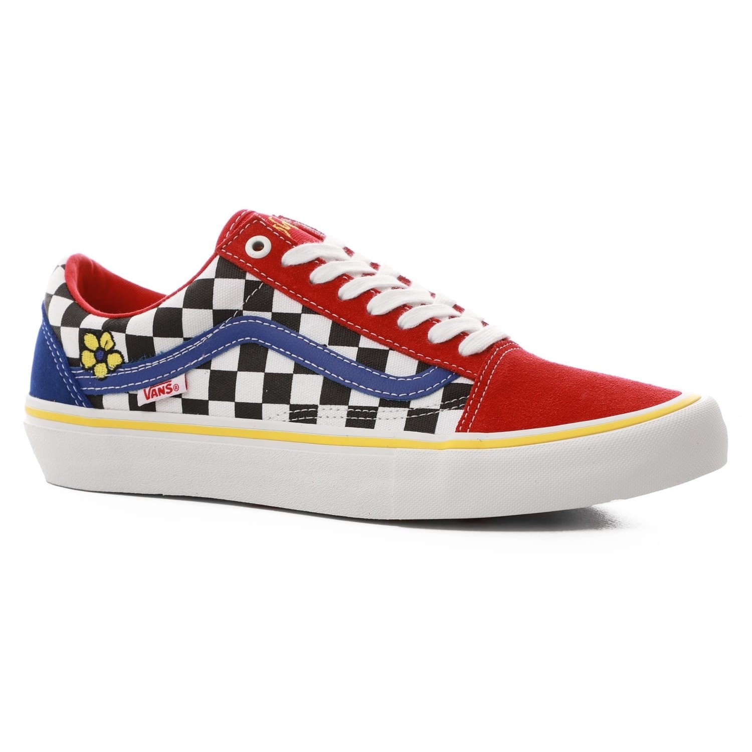 vans blue and red checkerboard
